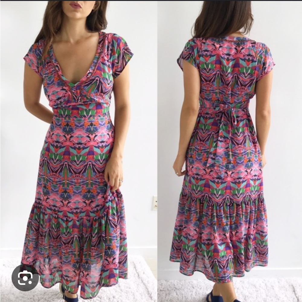 Anthropologie Multicolor Maxi Dress